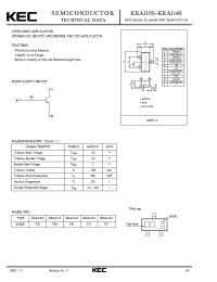 Datasheet KRA112S manufacturer KEC